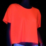 UV Schwarzlicht Blacklight LadiesBoxy Tee Shirt Neon Pink Gr.S UV Schwarzlicht Blacklight LadiesBoxy Tee Shirt Neon Pink Gr.S