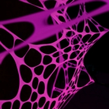 3x3m Schwarzlicht Segel Deko Stretch Spandex " Neon Spider Web Pink" 3x3m Schwarzlicht Segel Deko Stretch Spandex " Neon Spider Web Pink"