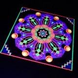 Psywork Schwarzlicht Fluo Neon Teppich "Mandala I" Psywork Schwarzlicht Fluo Neon Teppich "Mandala I"