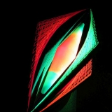 Schwarzlicht Psywork 3D String Art Deko Raute "Neon Cone" Schwarzlicht Psywork 3D String Art Deko Raute "Neon Cone"