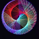 Schwarzlicht Psywork Stringart Spirale "Neon Multivitamin" Schwarzlicht Psywork Stringart Spirale "Neon Multivitamin"