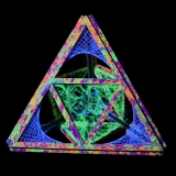 Schwarzlicht Psywork String Art Deko Psy Pyramid "Deep Journey One" Schwarzlicht Psywork String Art Deko Psy Pyramid "Deep Journey One"