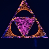 Schwarzlicht Psywork StringArt Deko Dreieck - Mind Change System "Dark Psy Orange Triangle" Schwarzlicht Psywork StringArt Deko Dreieck - Mind Change System "Dark Psy Orange Triangle"