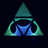 Schwarzlicht Psywork StringArt Deko Dreieck - Mind Change System "Little Star Triangle" Schwarzlicht Psywork StringArt Deko Dreieck - Mind Change System "Little Star Triangle"