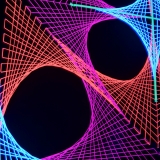 2D StringArt Deko Objekt "Deep Tune" 2D StringArt Deko Objekt "Deep Tune"
